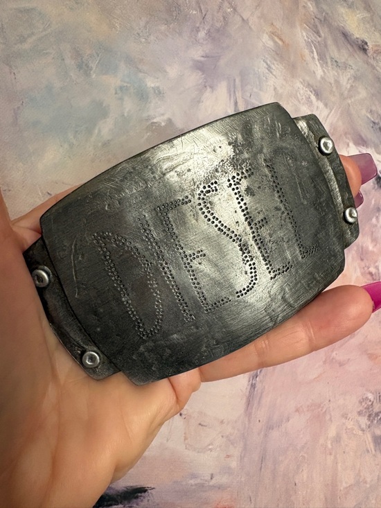 Diesel Other - Authentic “Diesel” Gunmetal Belt Buckle with Perforated Logo. 
(Elite Designer)